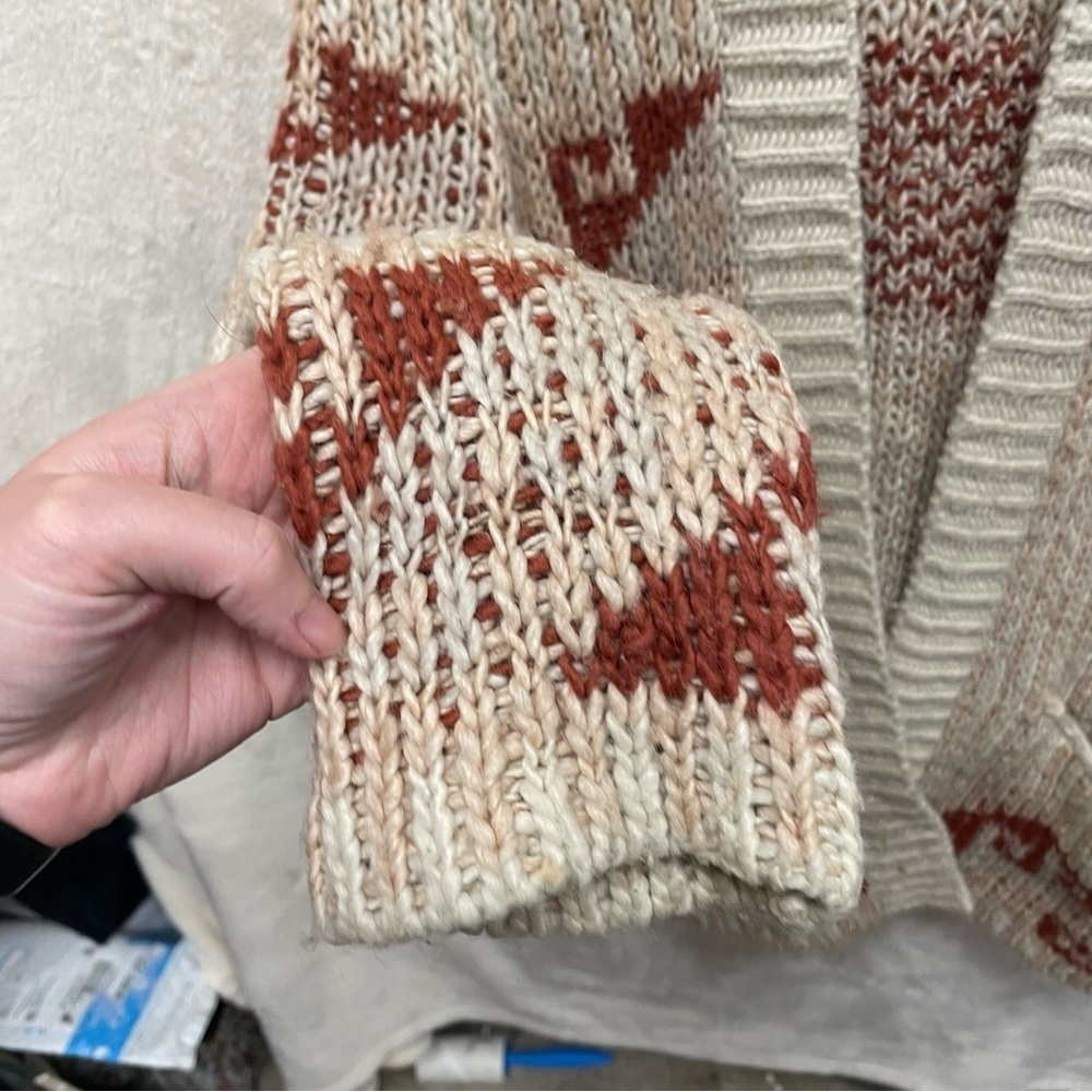 Free People Time and Again Chunky Knit Oversized Open Front Cardigan small - Picture 5 of 10